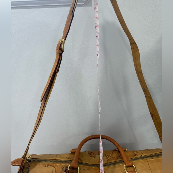 Alviero Martini 1A Classe Geo Map Men’s Travel Duffel Weekender Bag 19” FULL SET - Picture 15 of 17